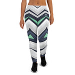 Women's Abstract Chevron Jogger Pants