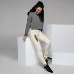 Women’s White Motivational Joggers