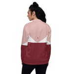 Women's Colorblock Zip-Up Bomber Jacket