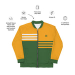 Women's "Witchy Mama" Mustard Bomber Jacket