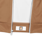 Men’s White & Tan Bomber Jacket
