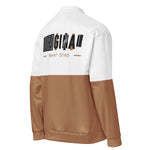 Men’s White & Tan Bomber Jacket