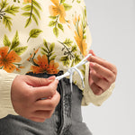 Women's Floral Cropped Windbreaker Jacket