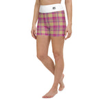 Women's High-Waisted Plaid Shorts