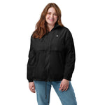 Women's Black Motivational Windbreaker Jacket
