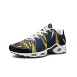 Men’s Navy & Gold Abstract Pattern Athletic Sneakers