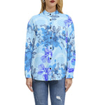 Women’s Floral Print Button-Up Shirt – Elegant, Breezy & Versatile