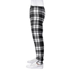 Men’s Black & White Plaid Sweatpants