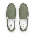 Men's Olive Textured Slip-On Shoes