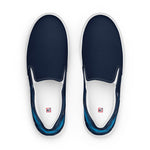 Men's Navy Blue Slip-On Shoes
