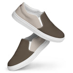 Men's Brown & Beige Slip-On Shoes