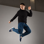 Men's Navy Blue Slip-On Shoes
