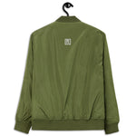 Women's "Girl Power" Olive Green Bomber Jacket