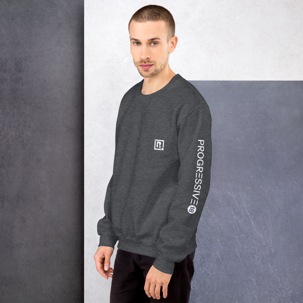 Men's Full Sleeve Solid Crew-Neck Sweatshirt