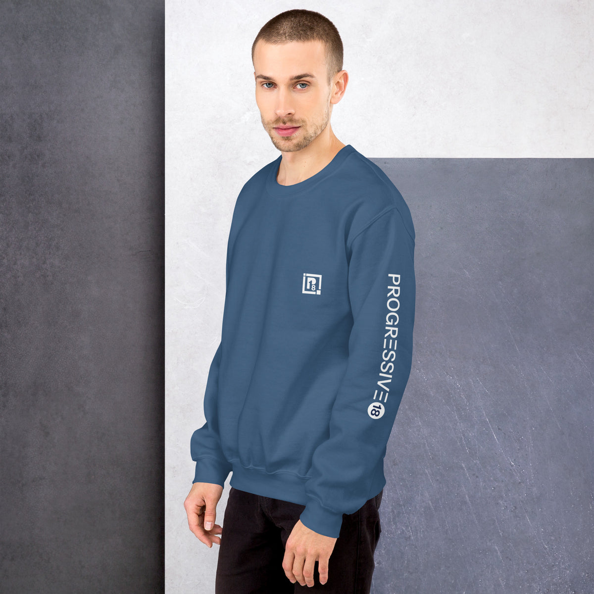 Men's Full Sleeve Solid Crew-Neck Sweatshirt