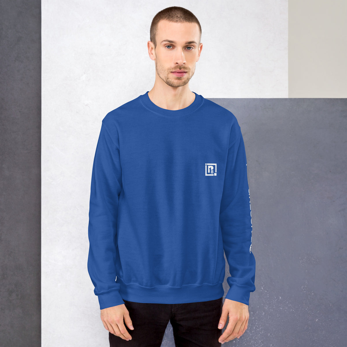 Men's Full Sleeve Solid Crew-Neck Sweatshirt