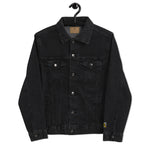 Men's Regular Fit Black Denim Jacket