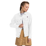 Women's Classic White Denim Jacket