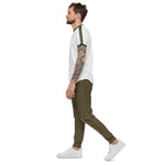 Men’s Olive Green Graphic Jogger Sweatpants