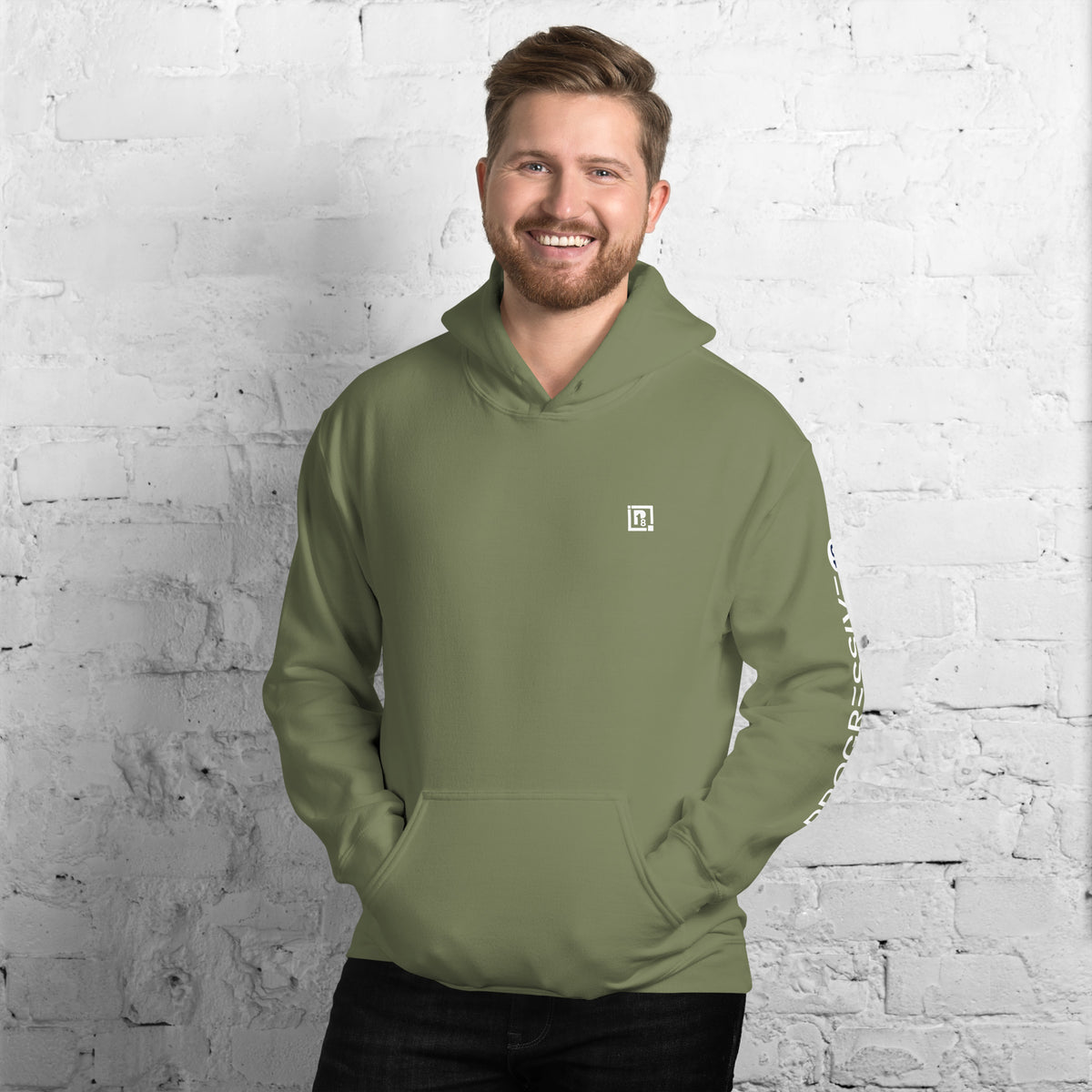 Men's Unisex Heavy Blend Regular Fit Hoodie (Military Green)