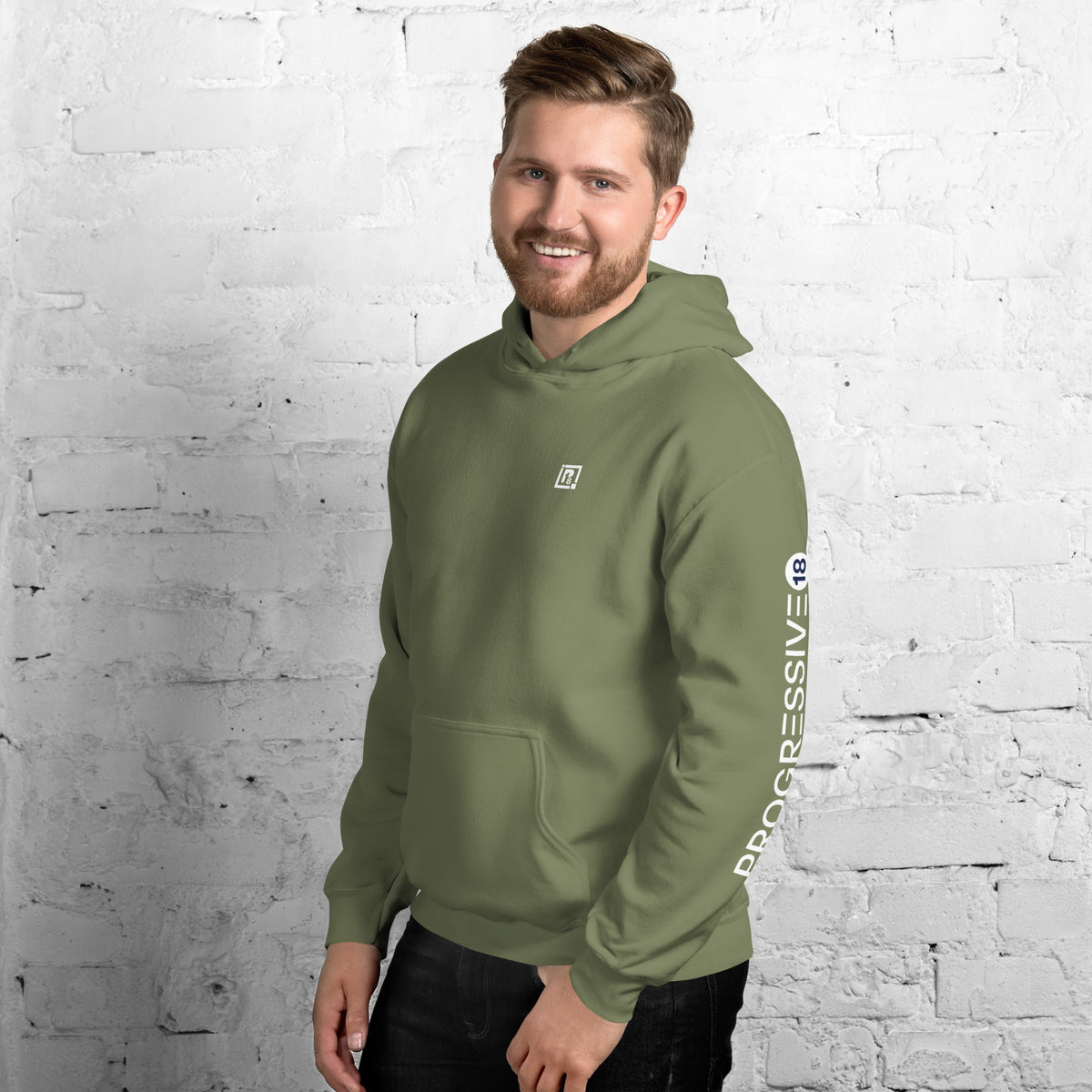 Men's Unisex Heavy Blend Regular Fit Hoodie (Military Green)