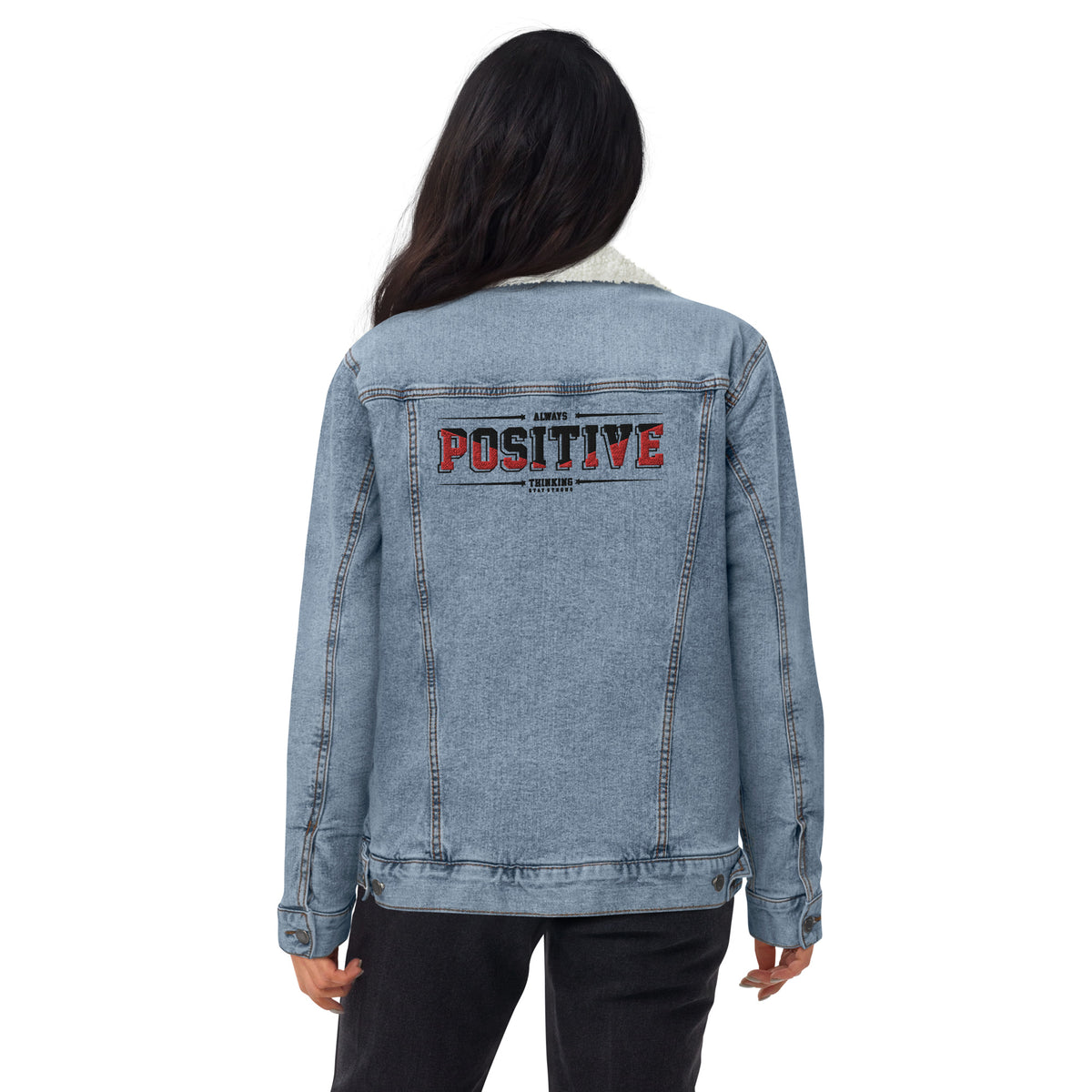 Unisex denim sherpa jacket