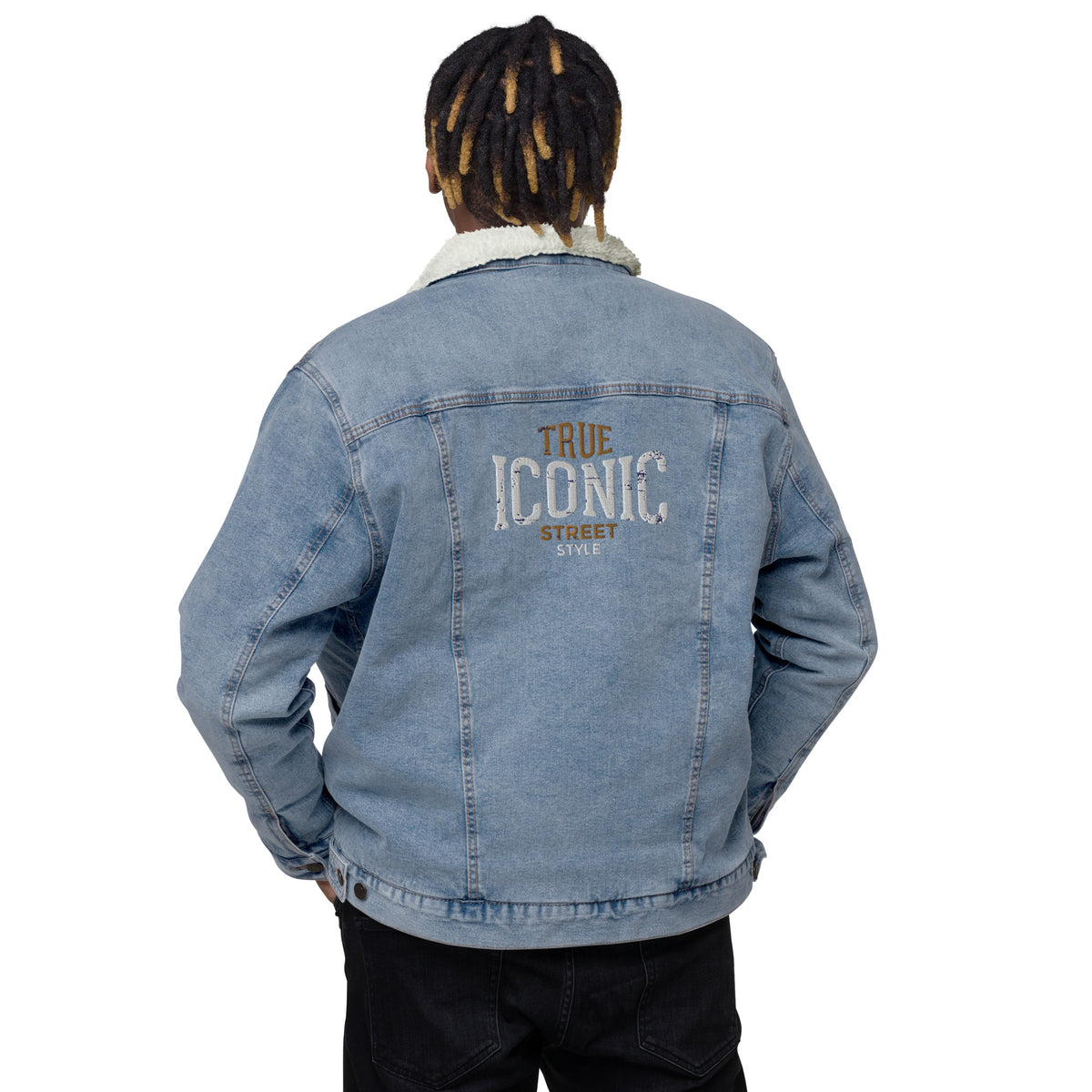 Unisex denim sherpa jacket