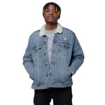 Men’s Sherpa-Lined Denim Jacket – Classic, Warm & Stylish