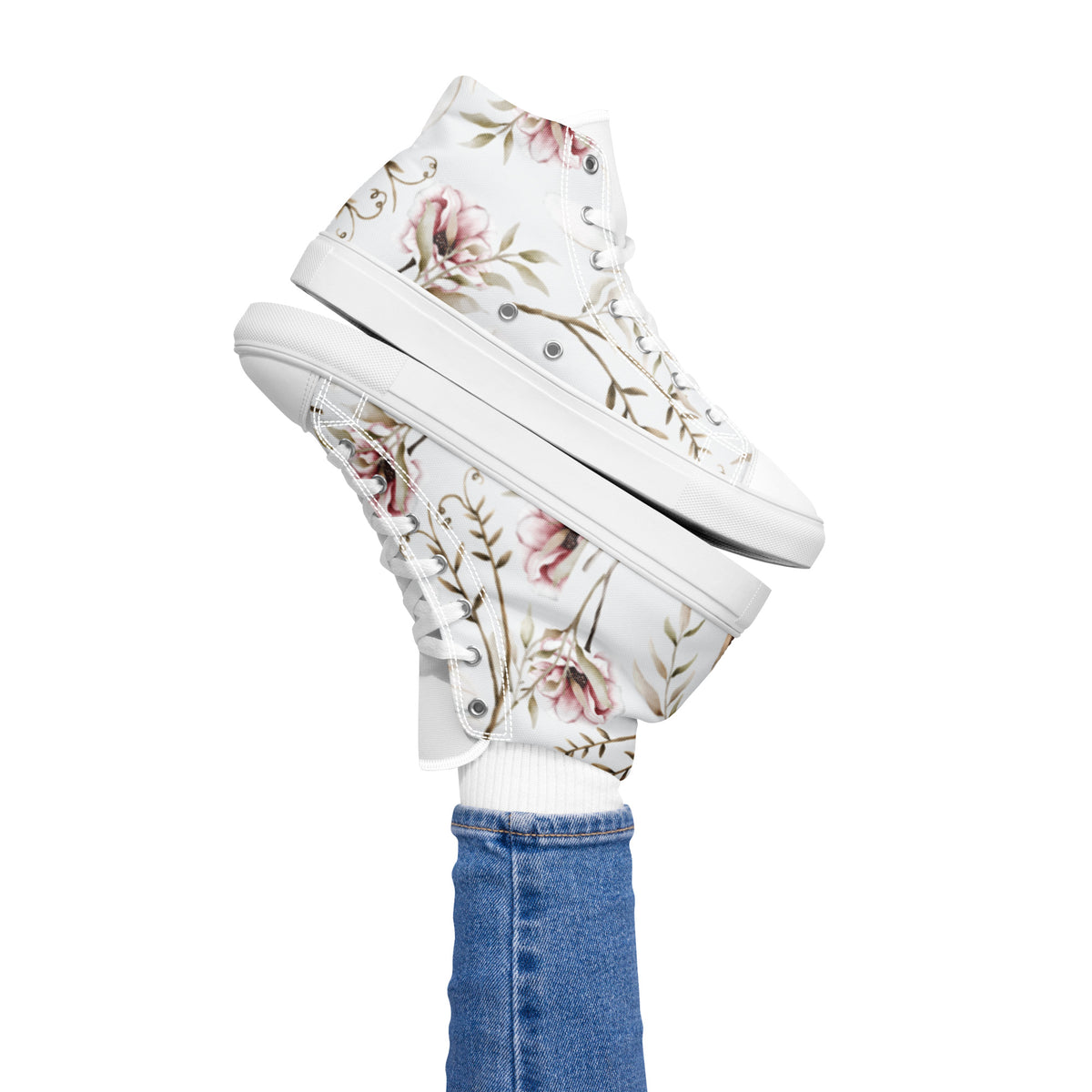 Women’s high top canvas shoes